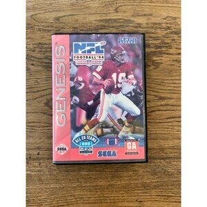 NFL Football 94 Starring Joe Montana Sega Genesis Game Complete W/ Manual & Case